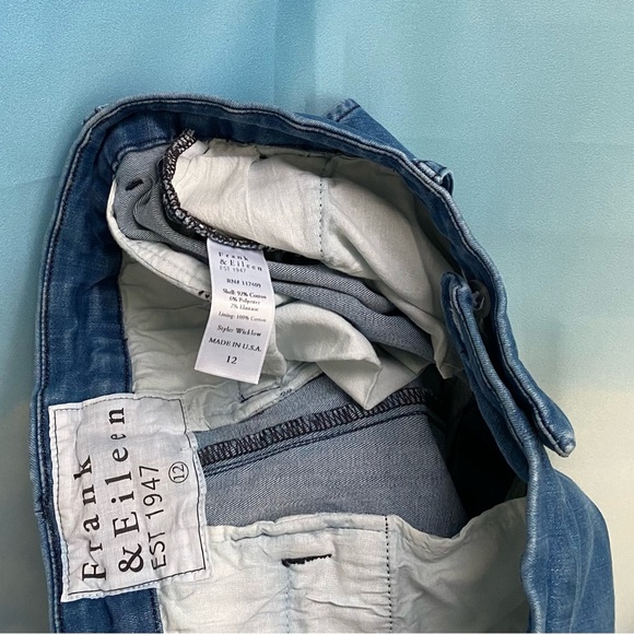 Frank & Eileen WICKLOW The Italian Chino DENIM 1977 Wash Size: 12 DENIM - Picture 7 of 15